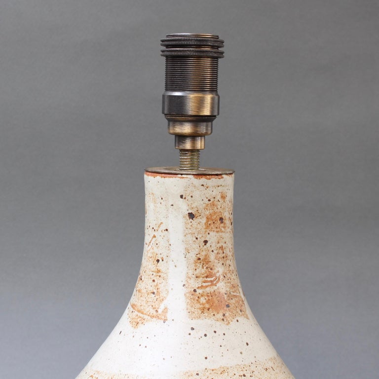 Vintage Ceramic Table Lamp in the Style of Georges Pelletier, circa 1970s For Sale 7