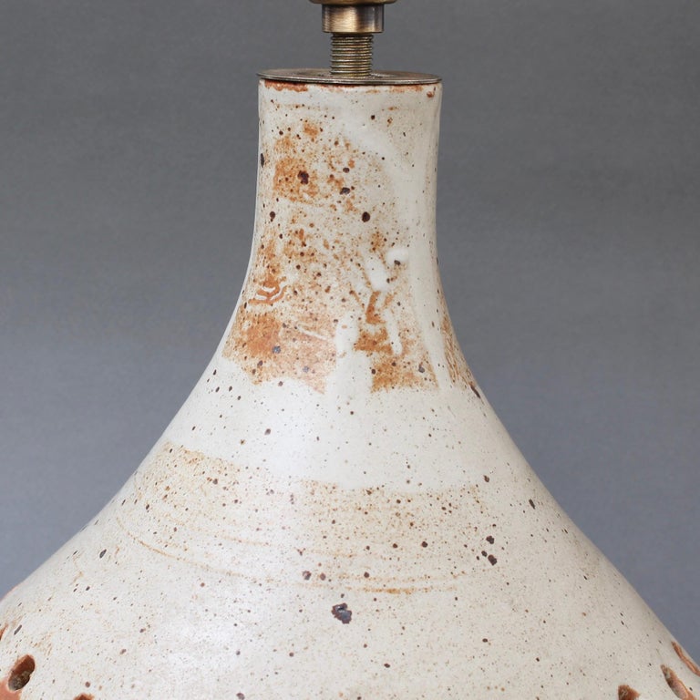 Vintage Ceramic Table Lamp in the Style of Georges Pelletier, circa 1970s For Sale 8
