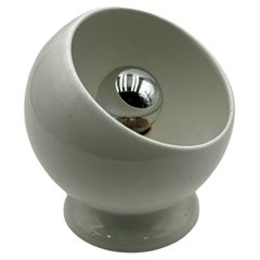 Vintage Ceramic Table Lamp in White - MCM Design Italian Lighting
