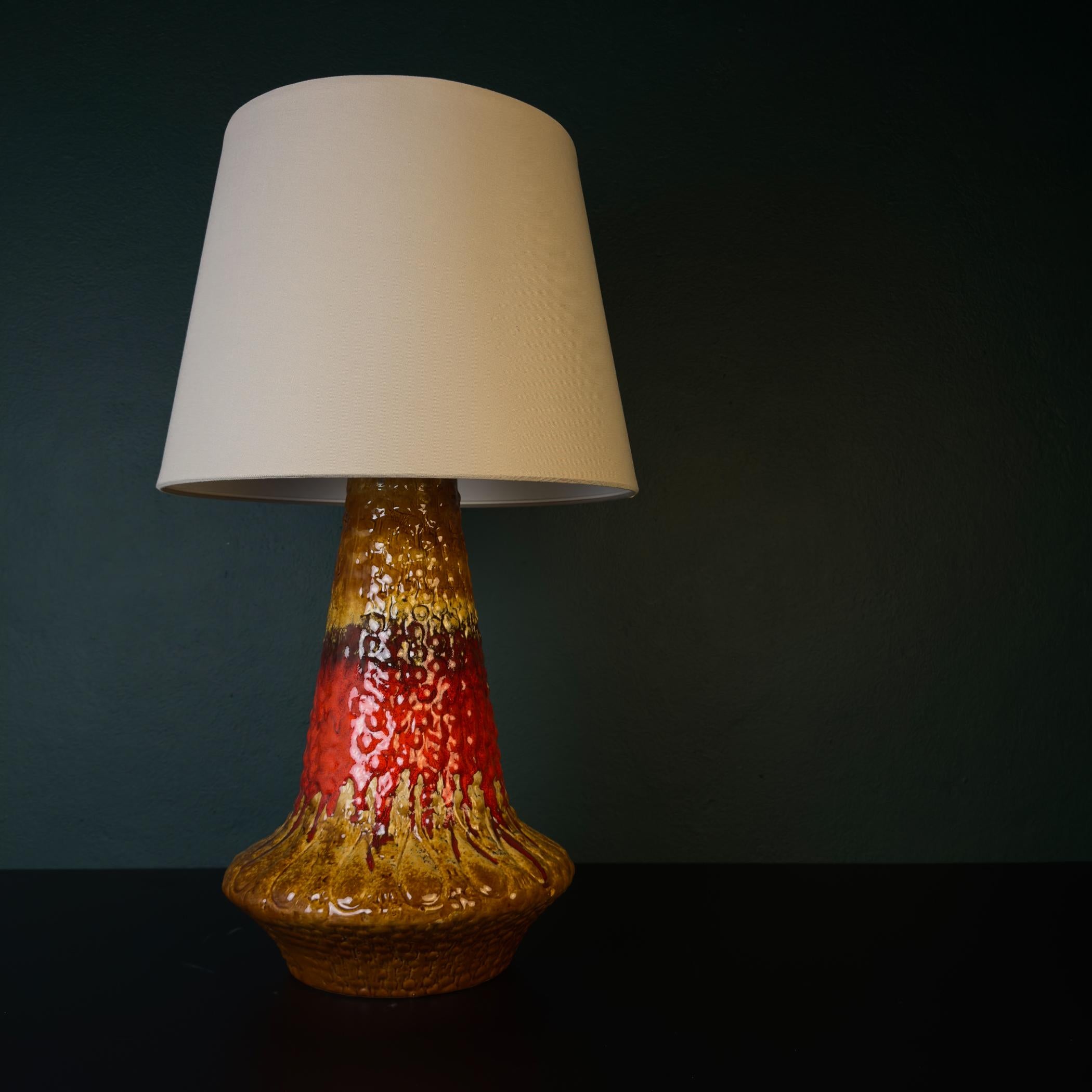 Vintage Ceramic table lamp LAVA by KIL Liboje, Yugoslavia, 1960s For Sale 5