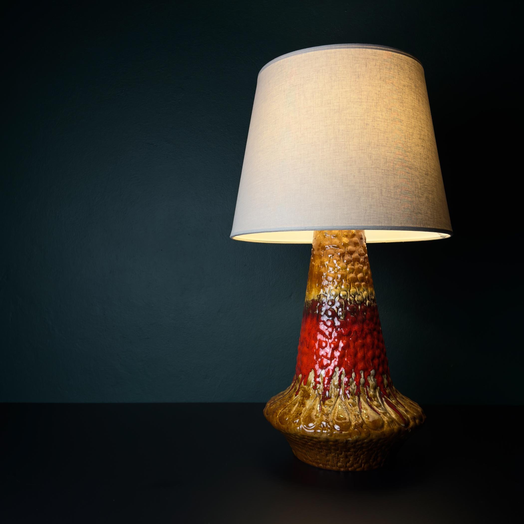 Vintage Ceramic table lamp LAVA by KIL Liboje, Yugoslavia, 1960s For Sale 6