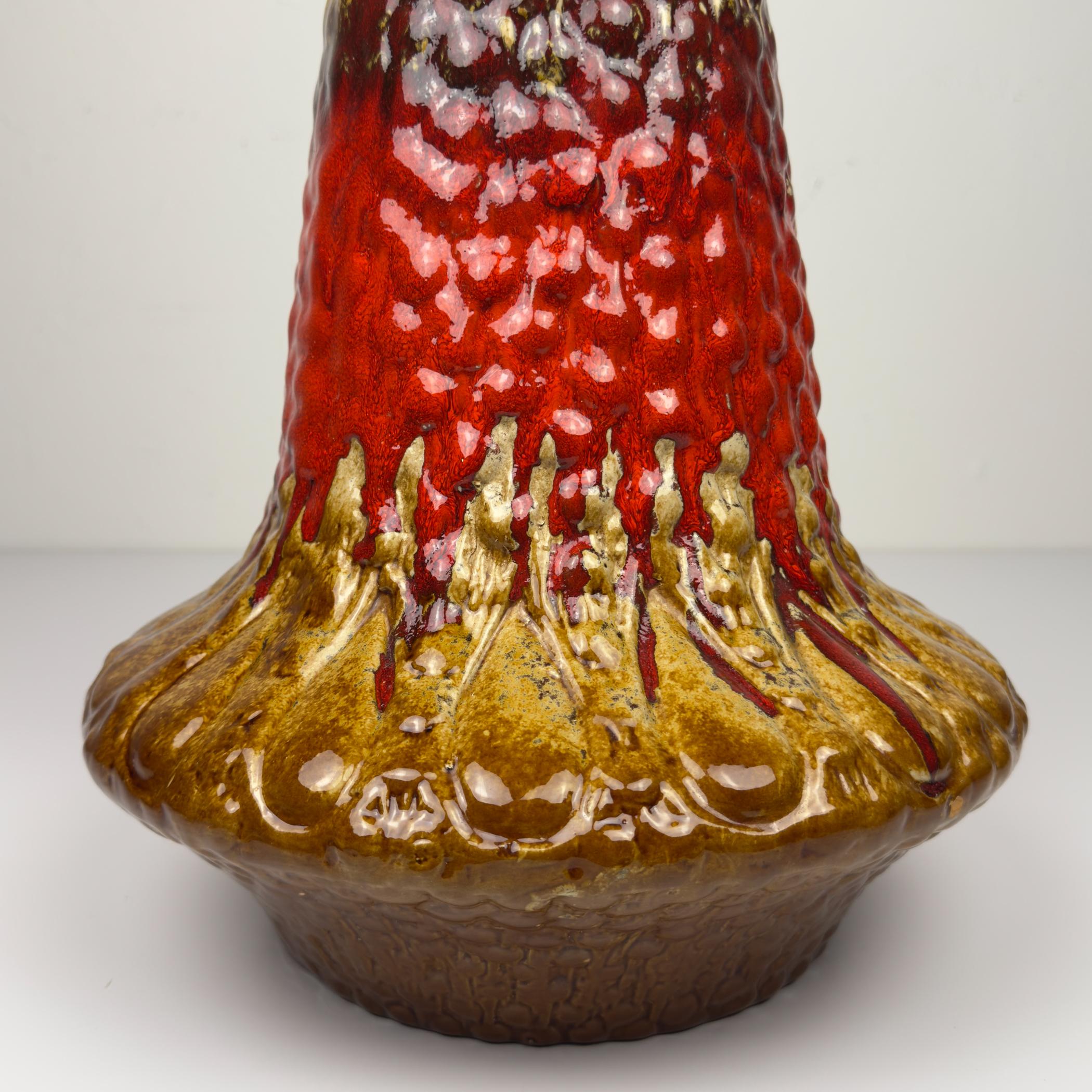Vintage Ceramic table lamp LAVA by KIL Liboje, Yugoslavia, 1960s For Sale 11