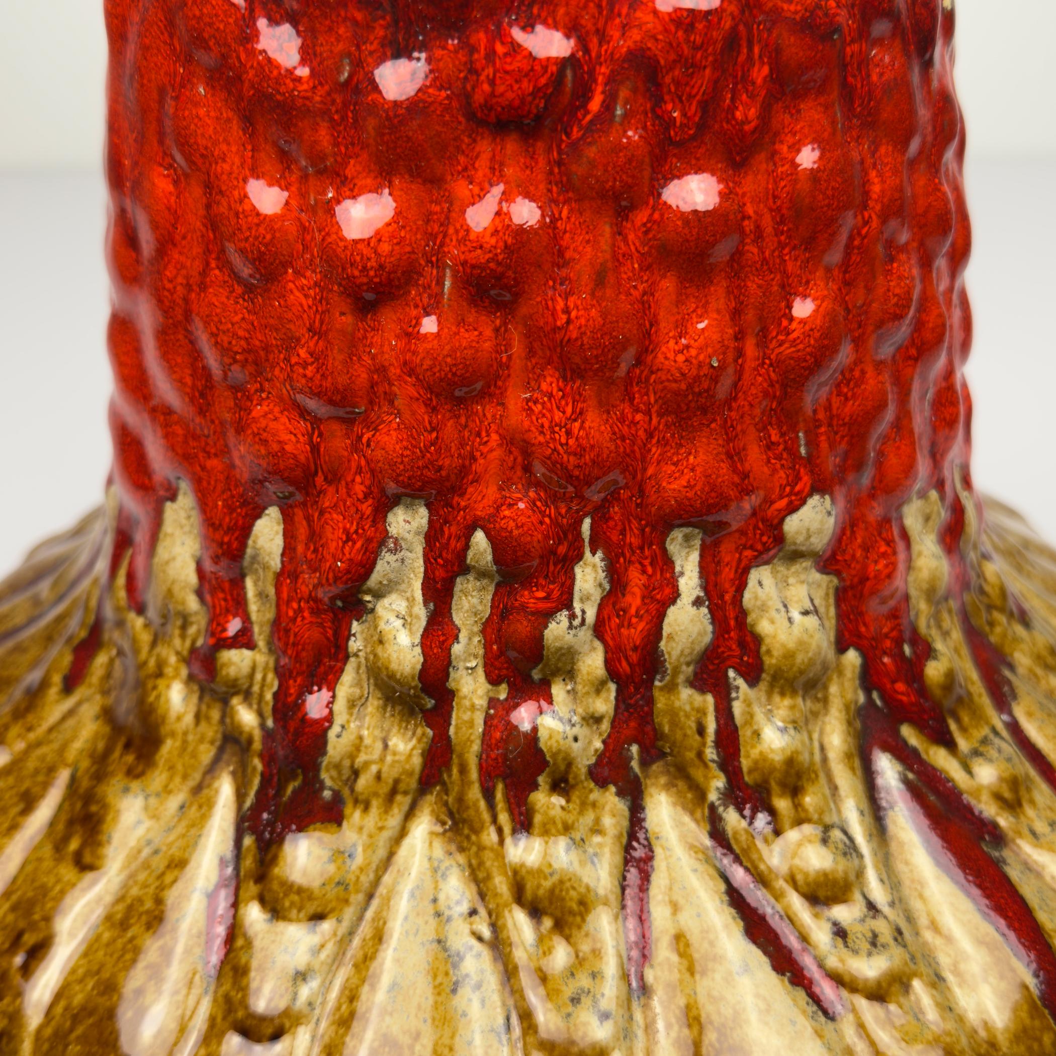 Vintage Ceramic table lamp LAVA by KIL Liboje, Yugoslavia, 1960s For Sale 12