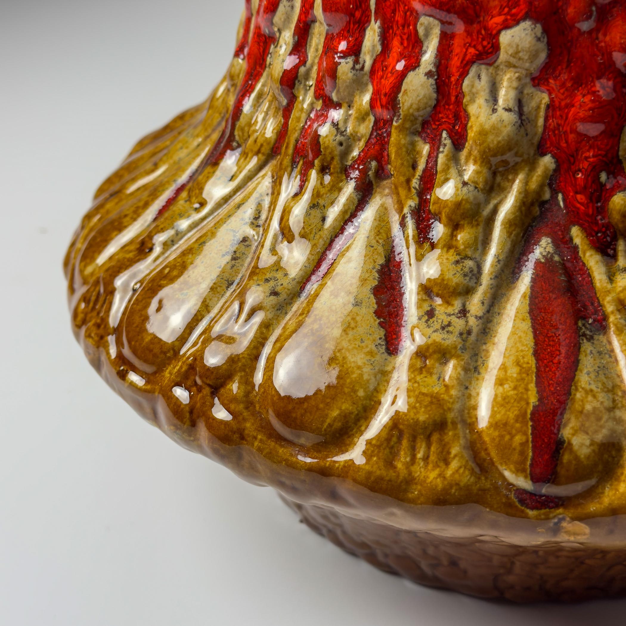 Vintage Ceramic table lamp LAVA by KIL Liboje, Yugoslavia, 1960s For Sale 13