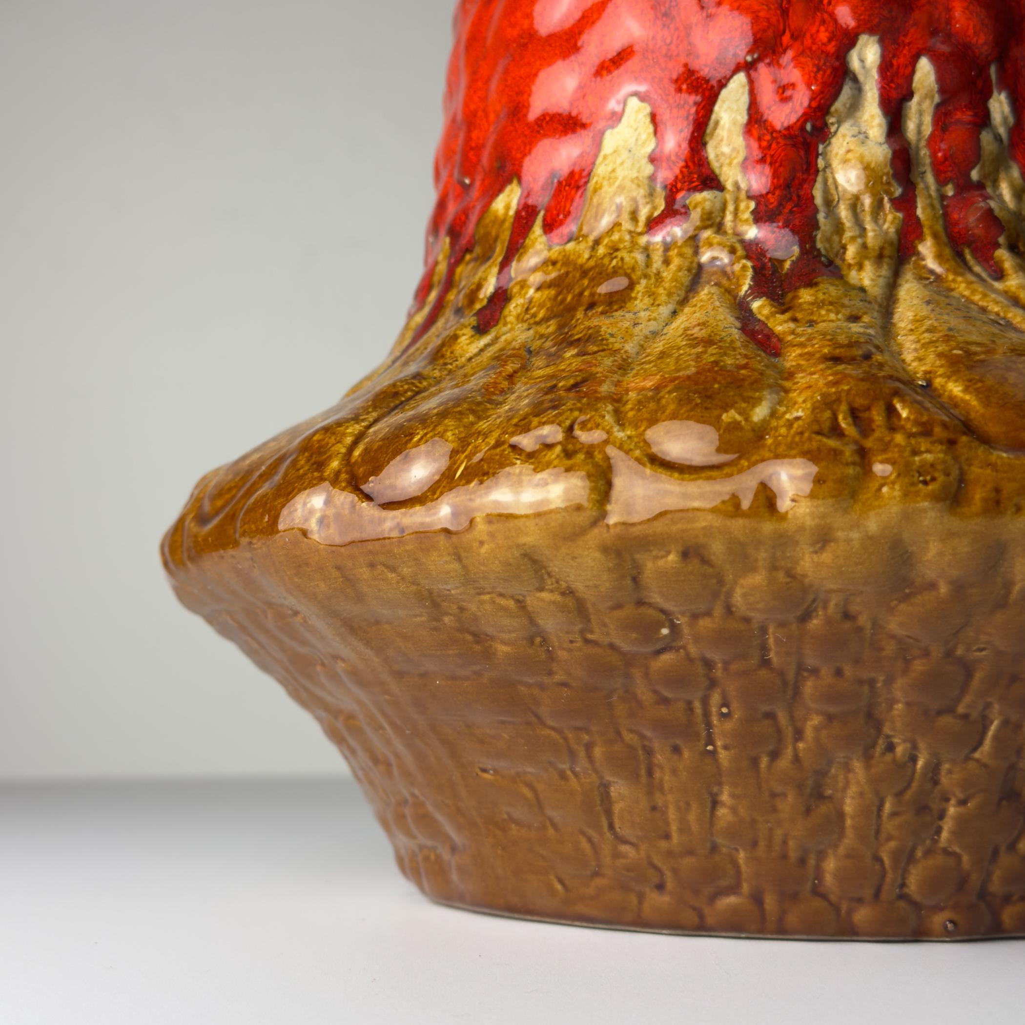 Vintage Ceramic table lamp LAVA by KIL Liboje, Yugoslavia, 1960s For Sale 14