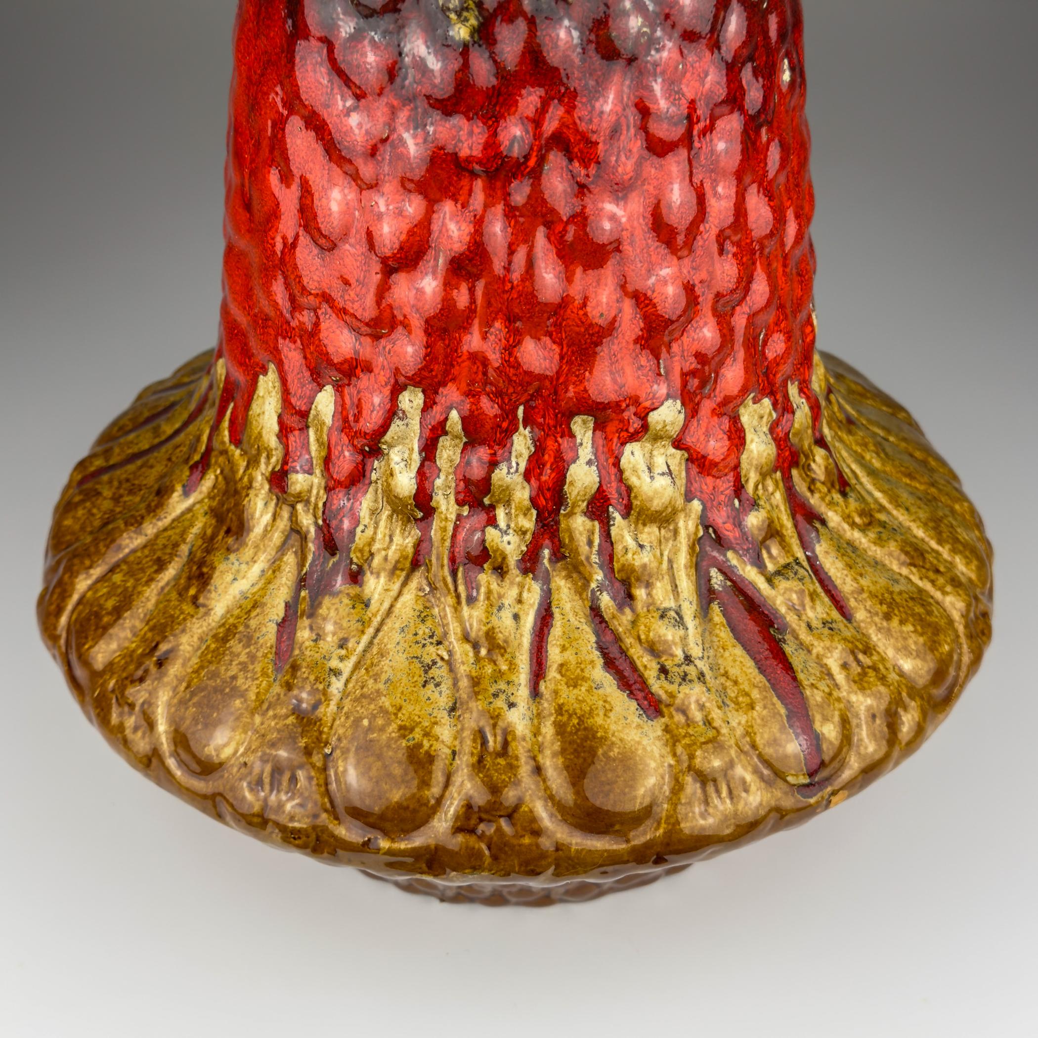 Vintage Ceramic table lamp LAVA by KIL Liboje, Yugoslavia, 1960s For Sale 1