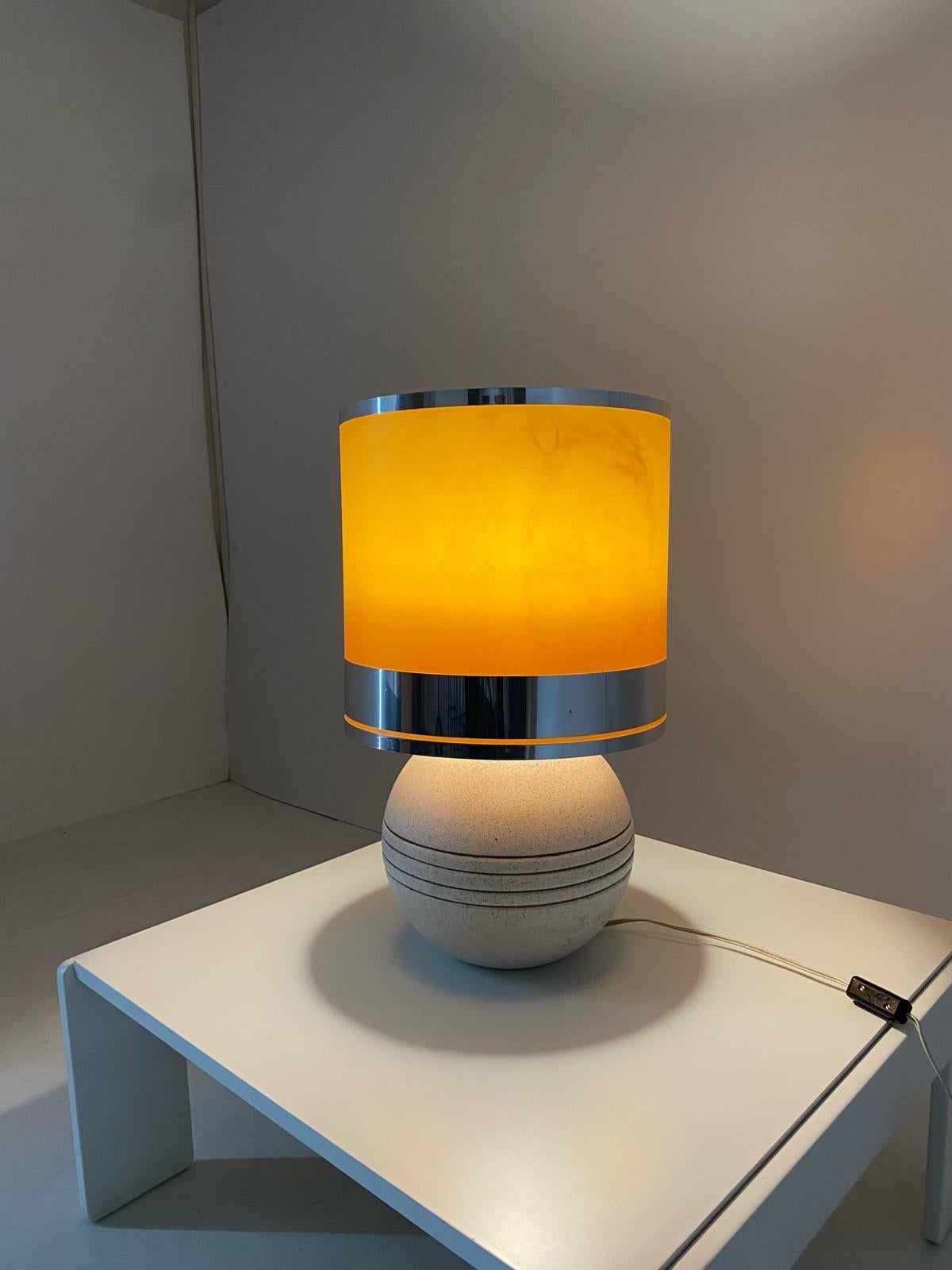 Vintage Ceramic Table Lamp, Reggiani, italy 1970s In Good Condition For Sale In Ceglie Messapica, IT