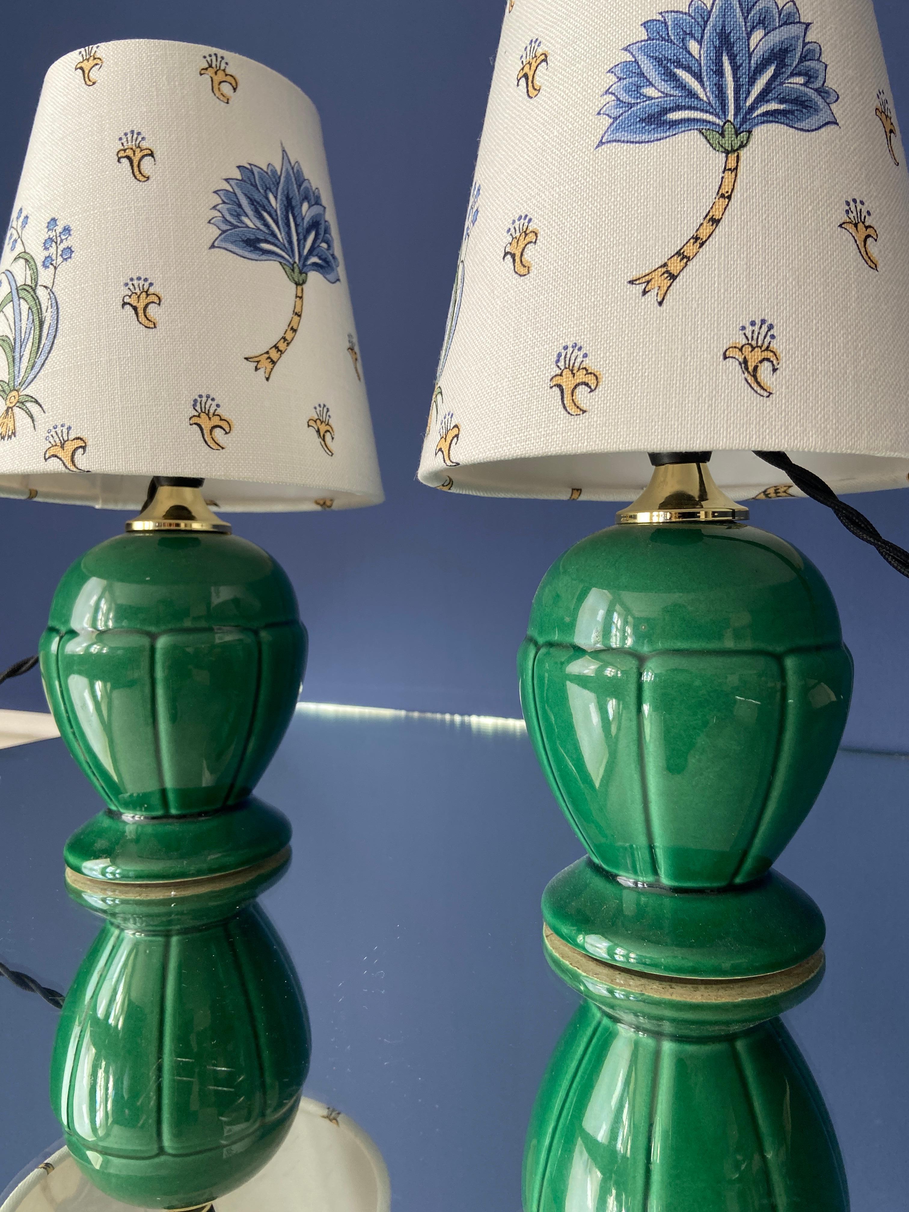 vintage ceramic lamp shade