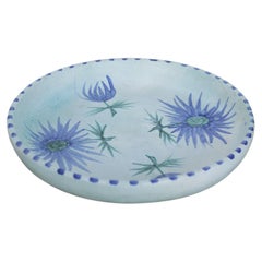 Piatto a forma di cardo in ceramica vintage di Marie Madeleine Jolly