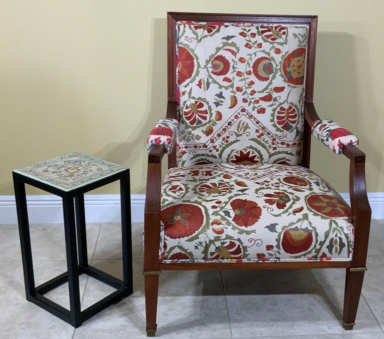 Vintage Ceramic Tile Side Table For Sale at 1stDibs