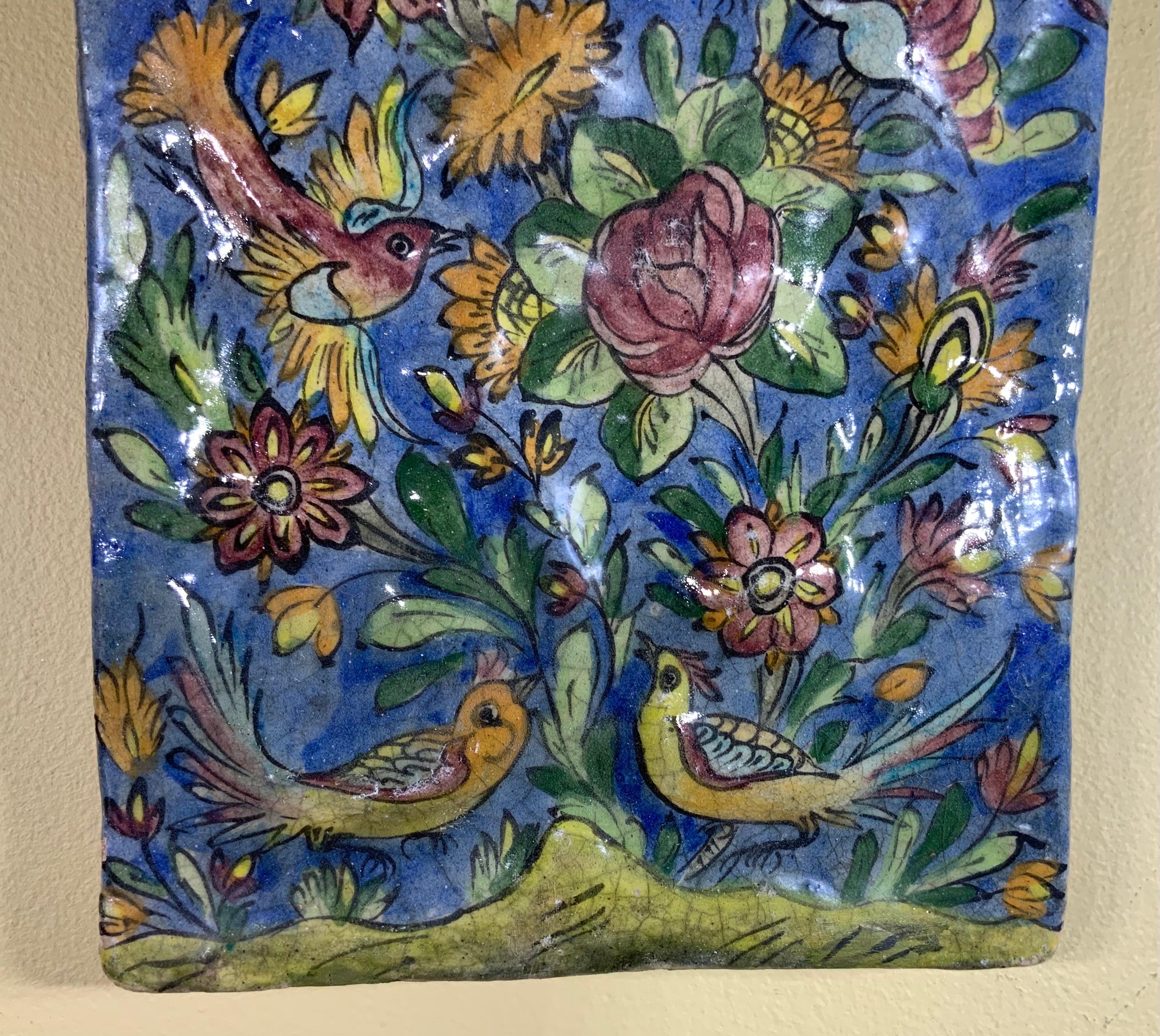Vintage-Keramikfliesen-Wandbehang im Zustand „Gut“ im Angebot in Delray Beach, FL