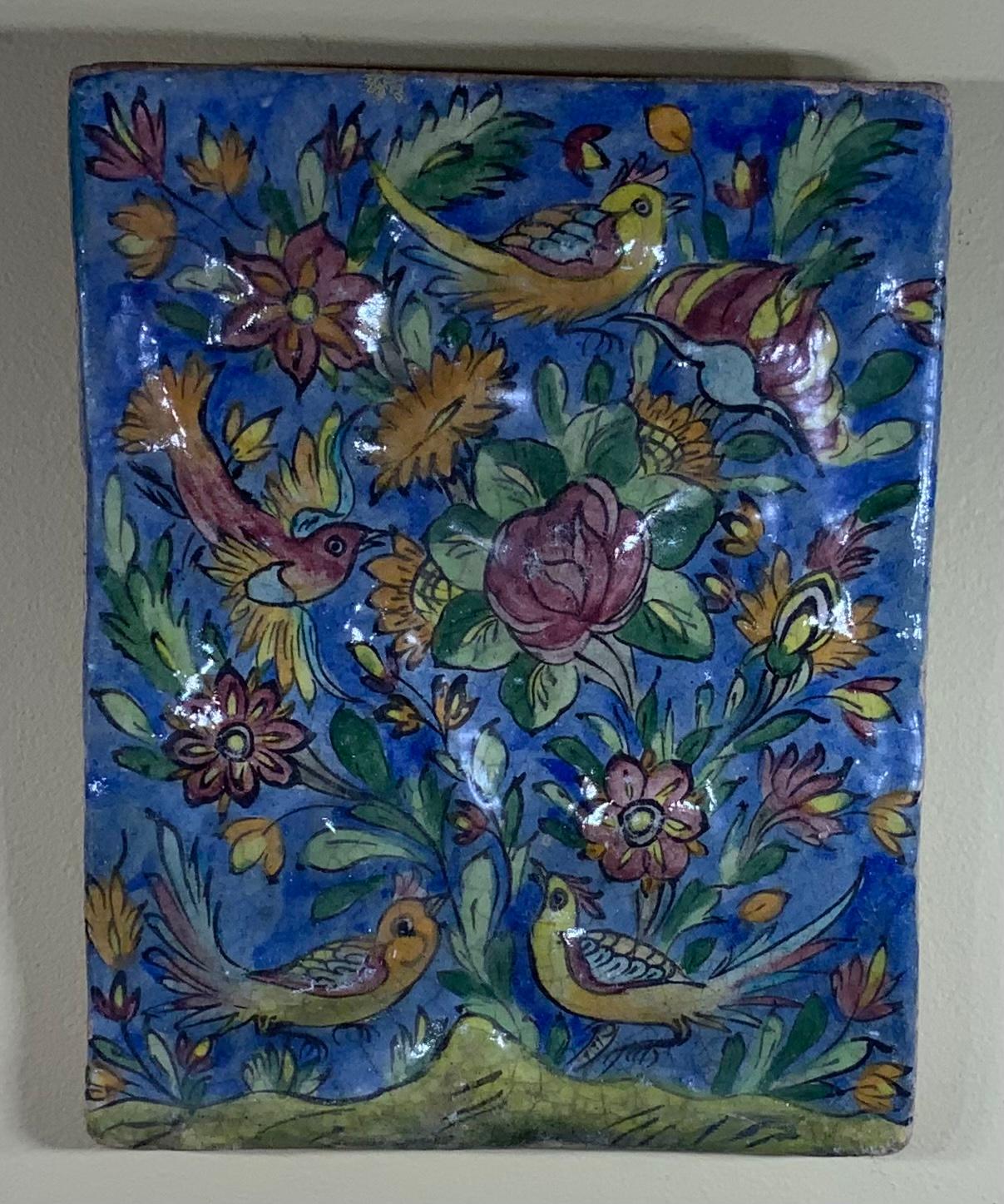 Vintage-Keramikfliesen-Wandbehang im Angebot 2