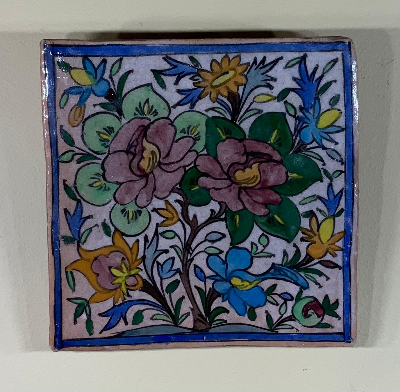20th Century Vintage Ceramic Tile Wall Hanging