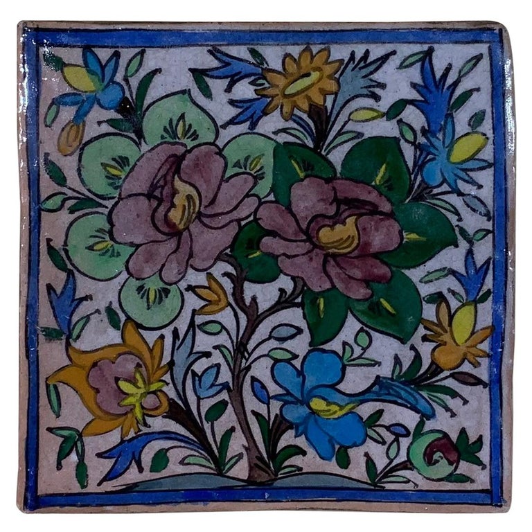 Vintage Ceramic Tile Wall Hanging at 1stDibs vintage ceramic wall art