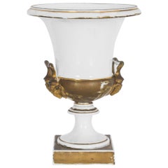 Trofeo de cerámica vintage sobre soporte