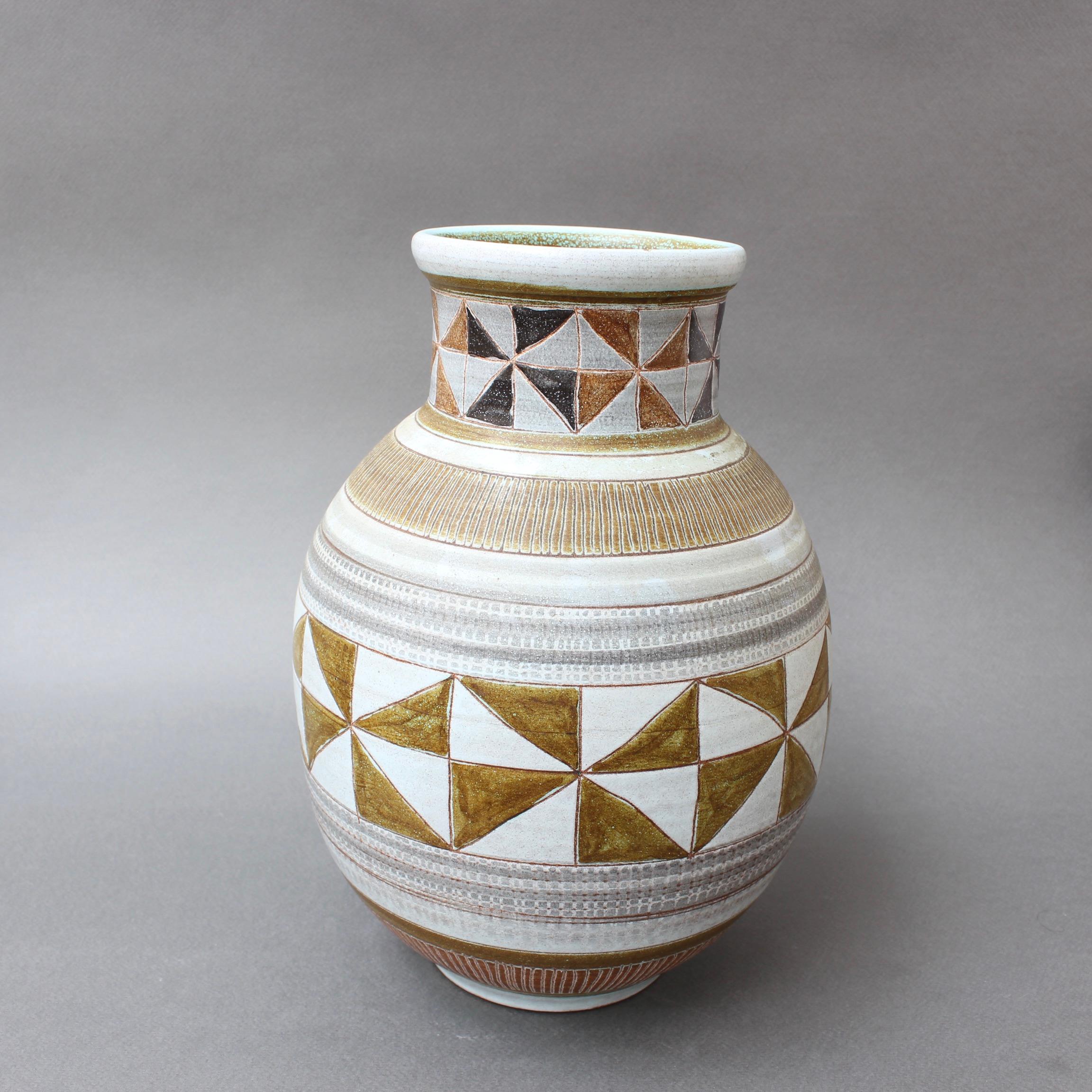 French Vintage Ceramic Vase by Dominique Guillot, circa 1960s
