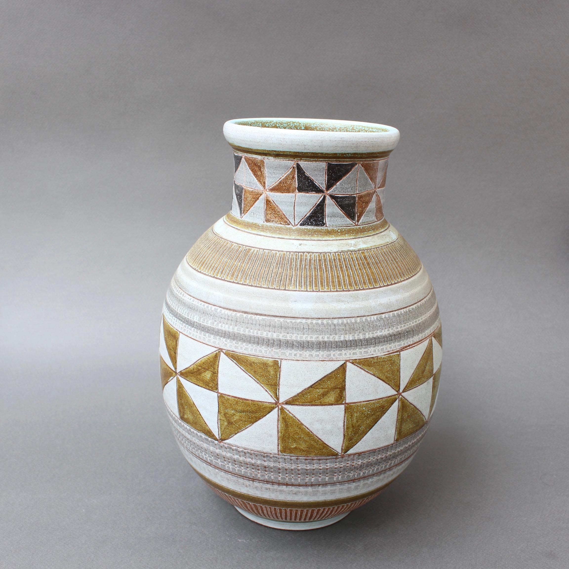 Vintage Ceramic Vase by Dominique Guillot, circa 1960s In Good Condition In London, GB