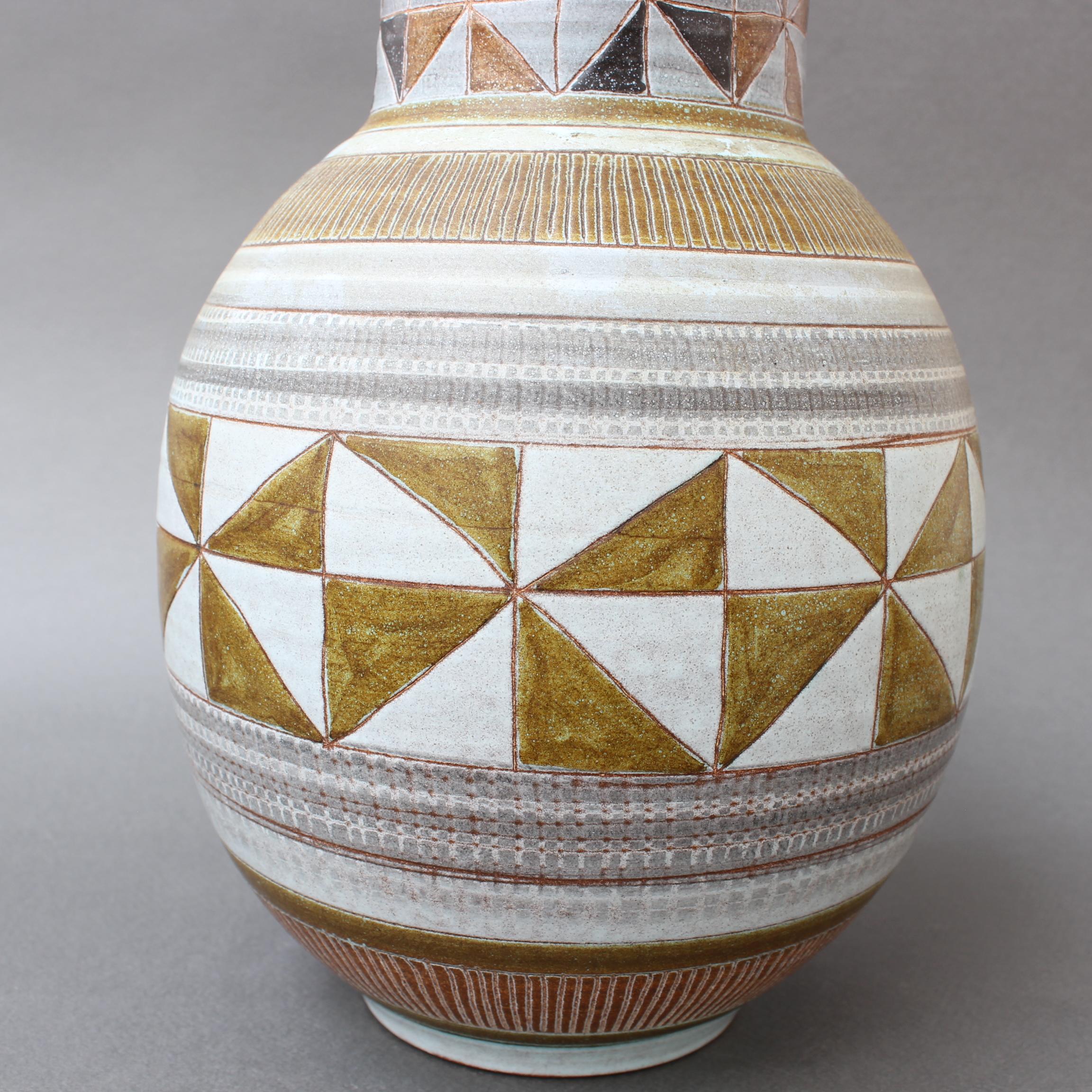 Mid-20th Century Vintage Ceramic Vase by Dominique Guillot, circa 1960s