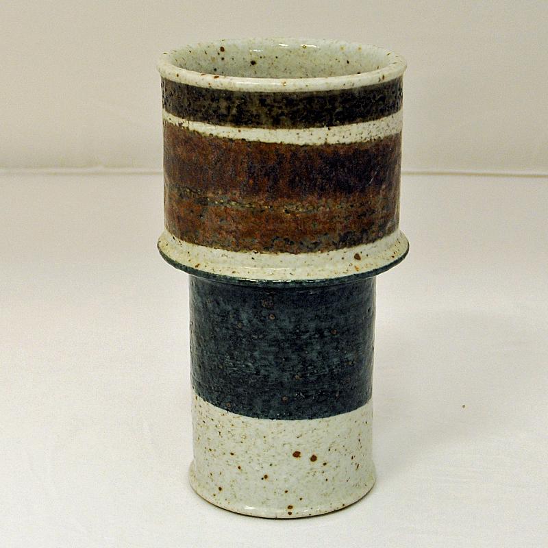 Vintage Ceramic Vase by Inger Persson for Rörstrand, Sweden, 1960s In Good Condition In Stockholm, SE
