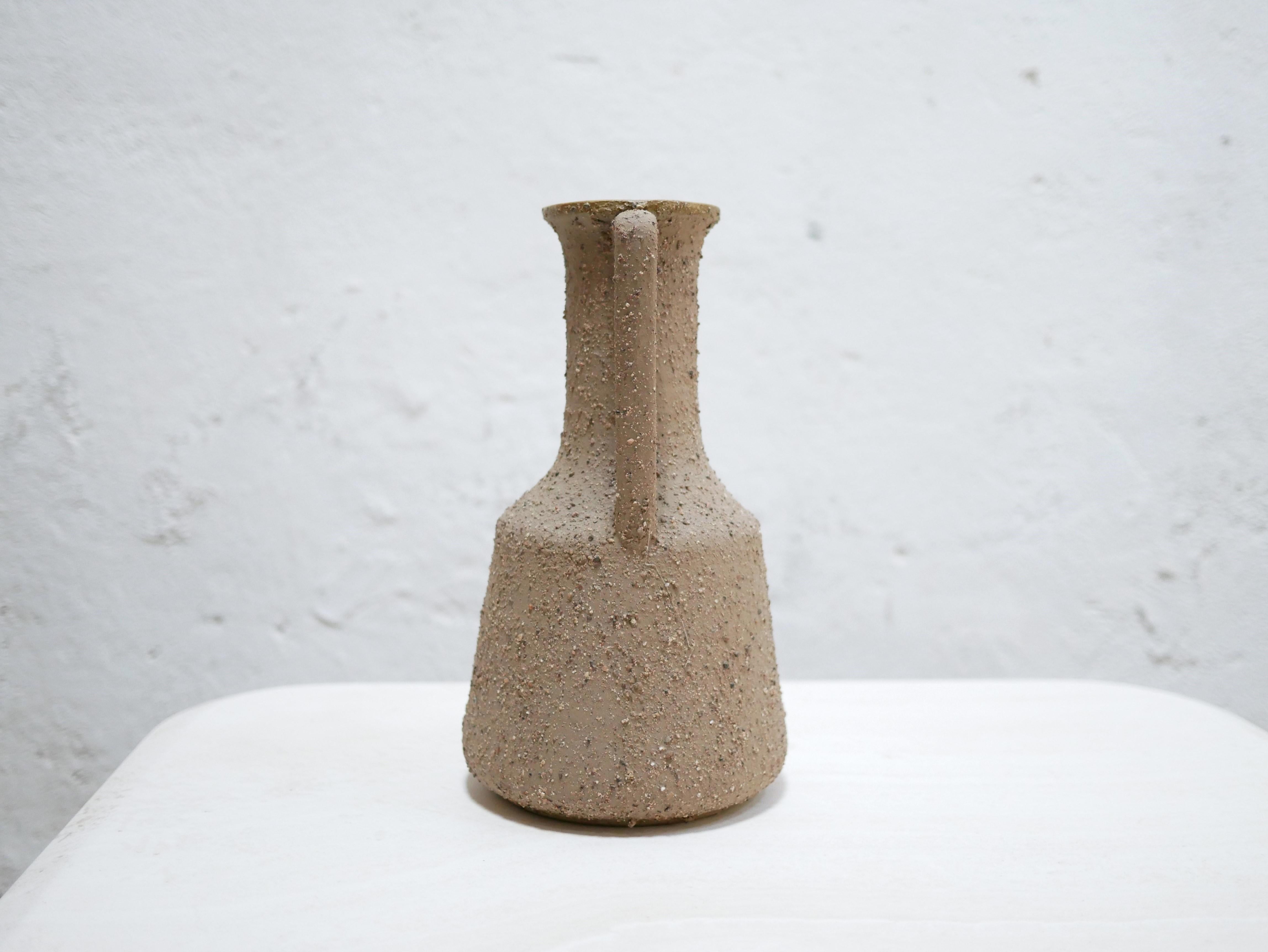 Vintage ceramic vase by the Salins factory, France In Good Condition In AIGNAN, FR