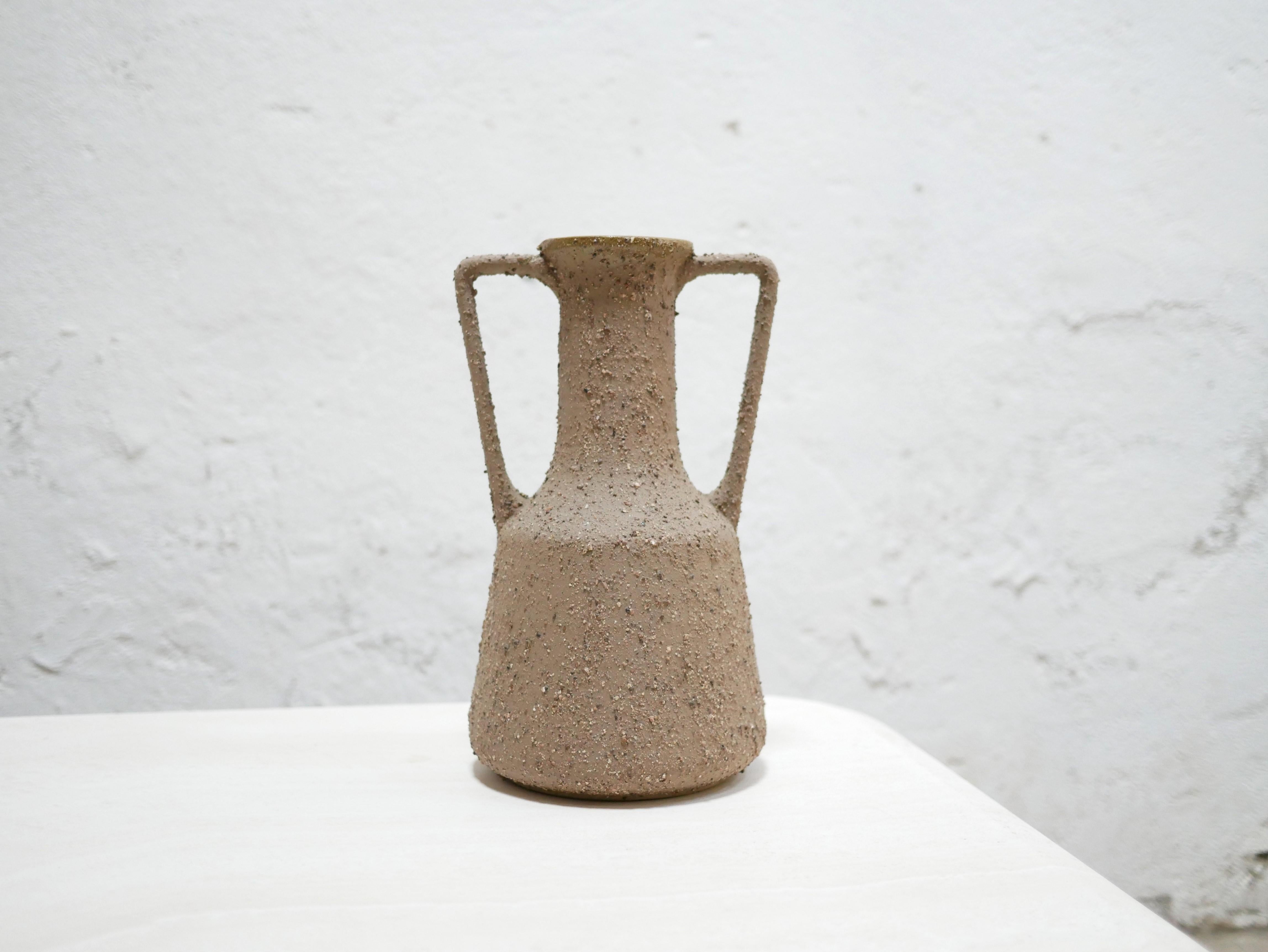 Vintage ceramic vase by the Salins factory, France For Sale 1
