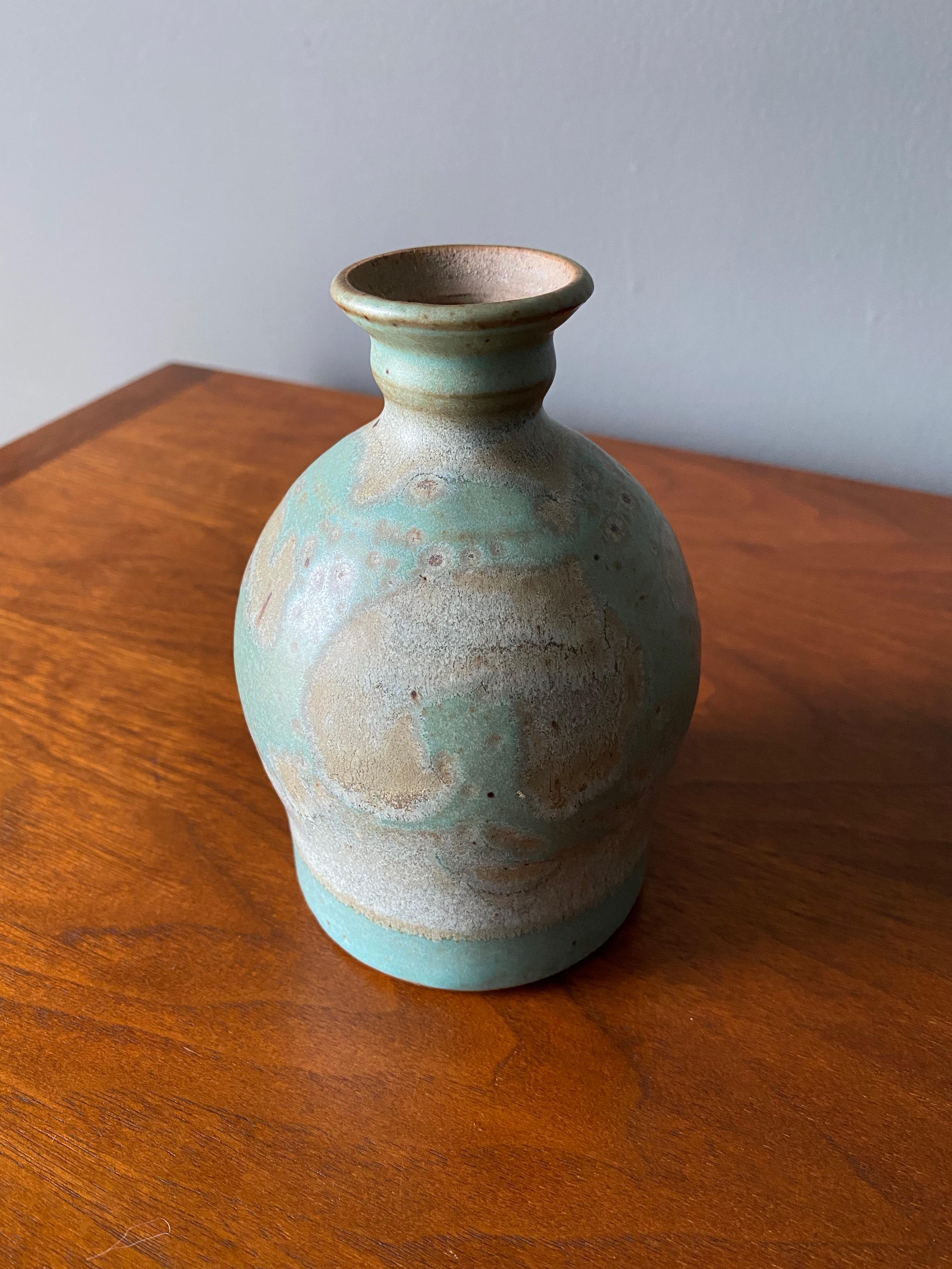 Turned Vintage Ceramic Vase, Circa 1960s