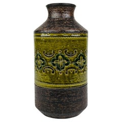 Vintage ceramic vase, design Aldo Londi, Bitossi Italy 1970s