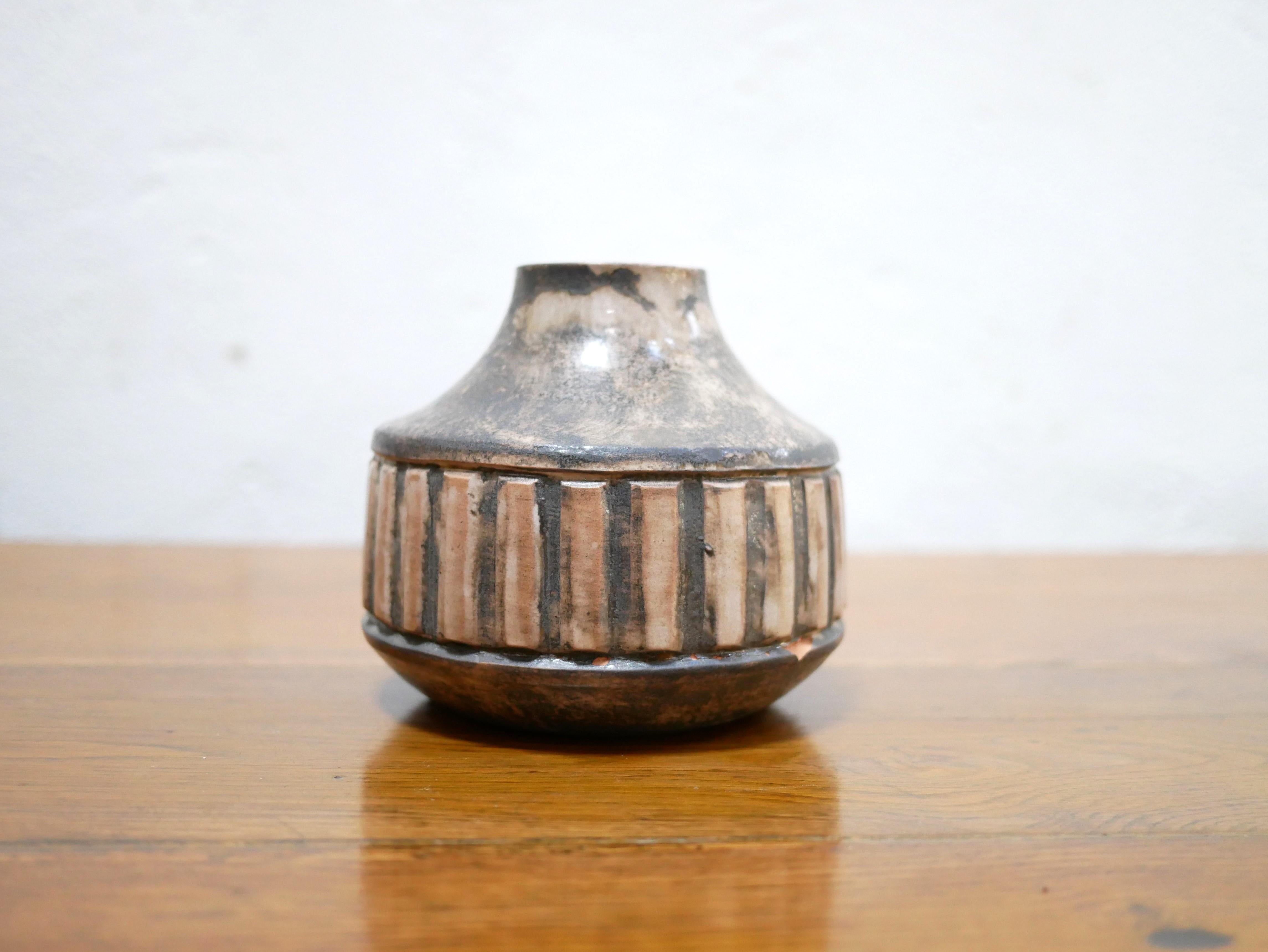 Vintage Ceramic Vase, Felix Ceram Workshop, Vallauris For Sale 4