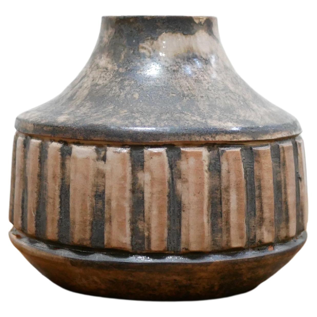 Vintage Ceramic Vase, Felix Ceram Workshop, Vallauris For Sale