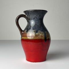 Vintage ceramic vase Lava, West Germany, 1970