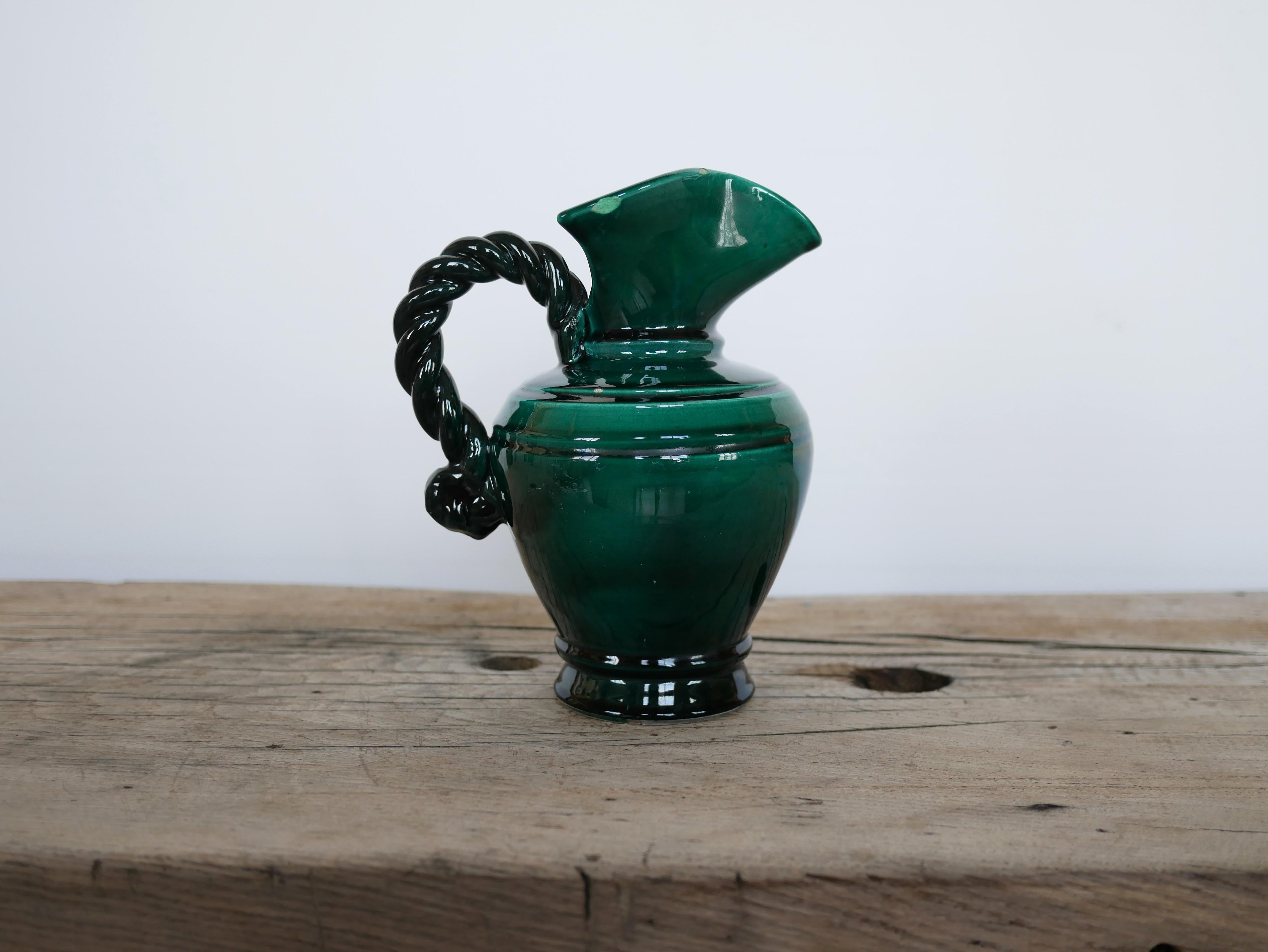 Vaso brocca in ceramica vintage di Marius Giuge, Vallauris, Francia in vendita 5