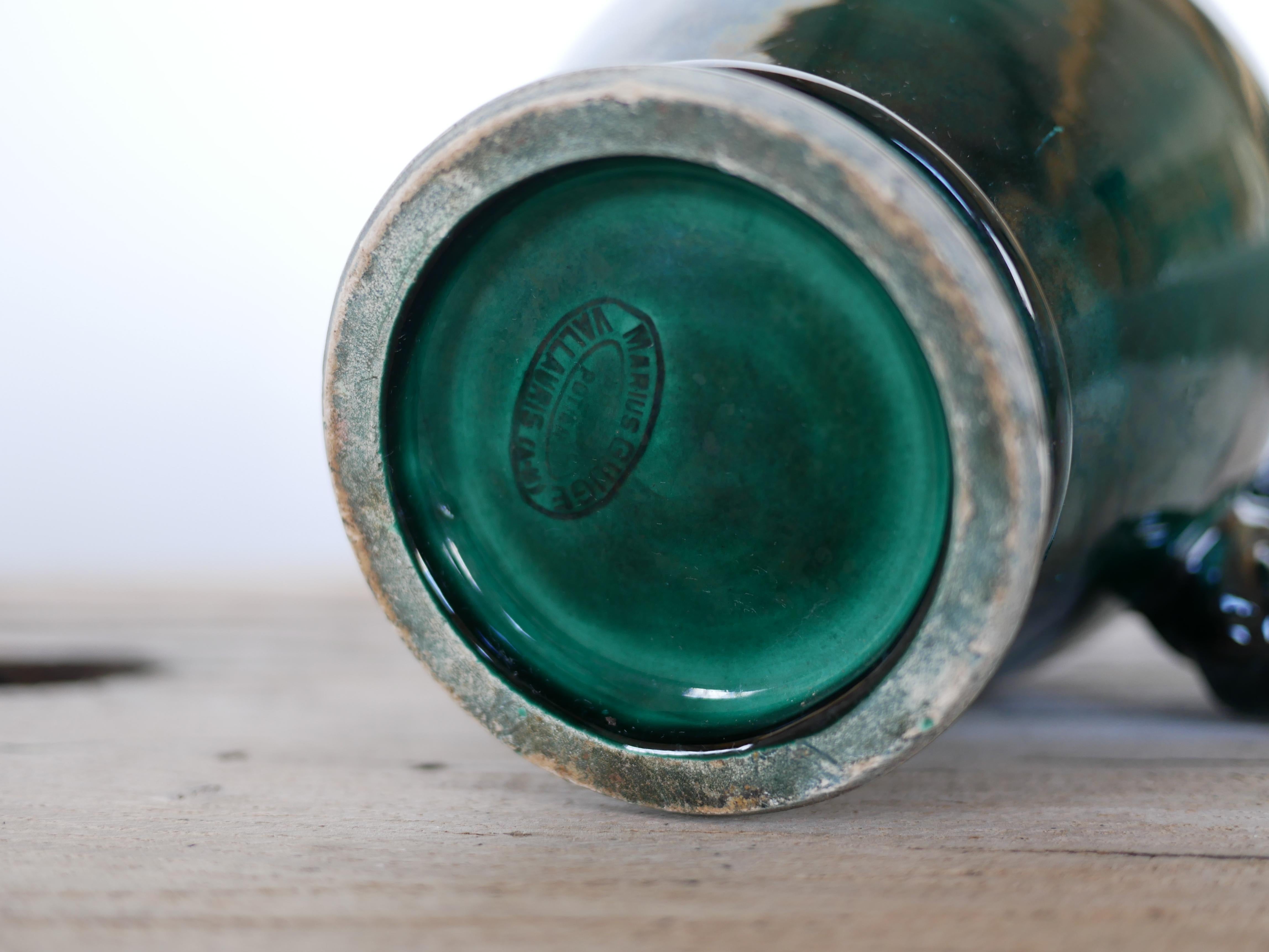 Vaso brocca in ceramica vintage di Marius Giuge, Vallauris, Francia in vendita 8