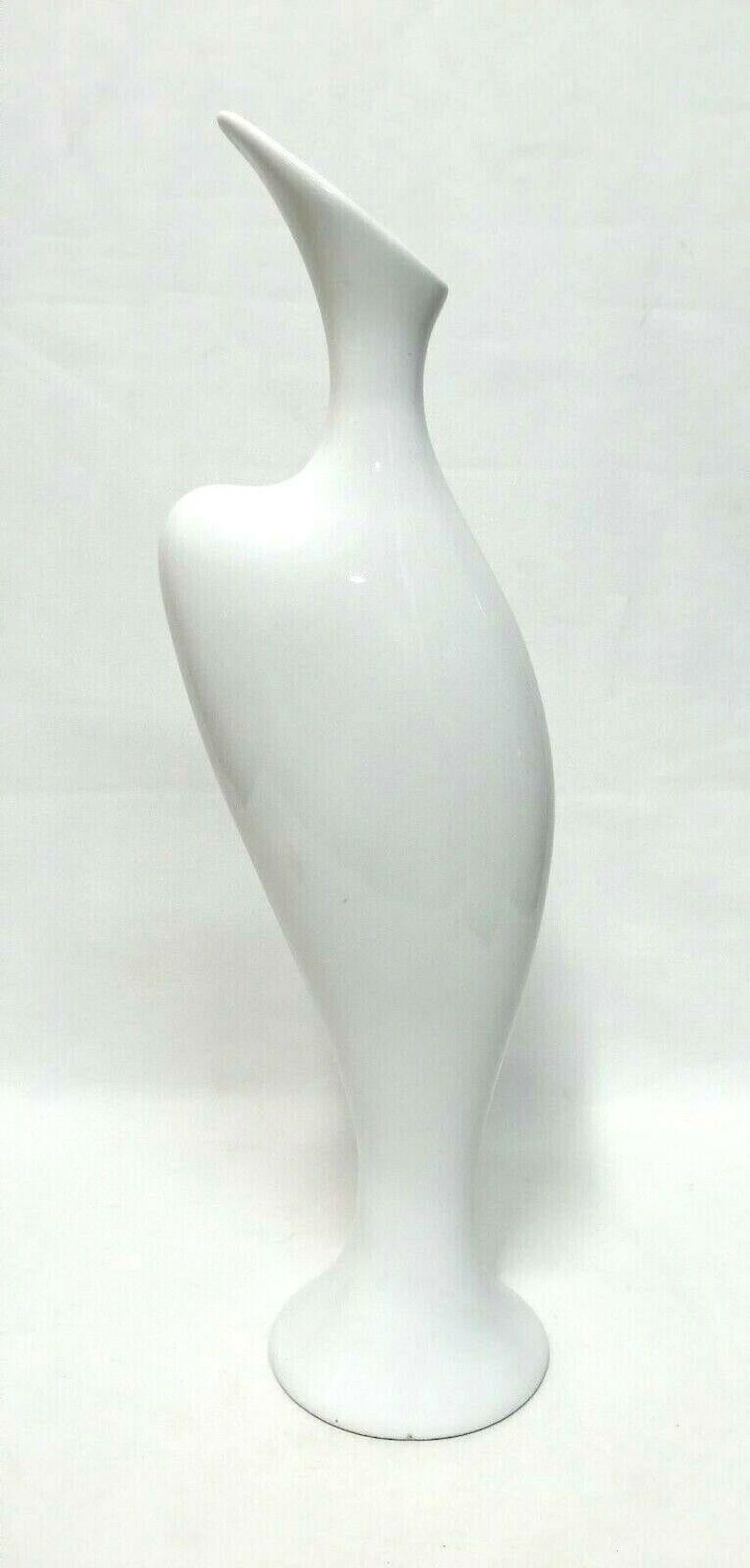 Italian Vintage Ceramic Vase with a Slender and Harmonious Shape, 1970s For Sale