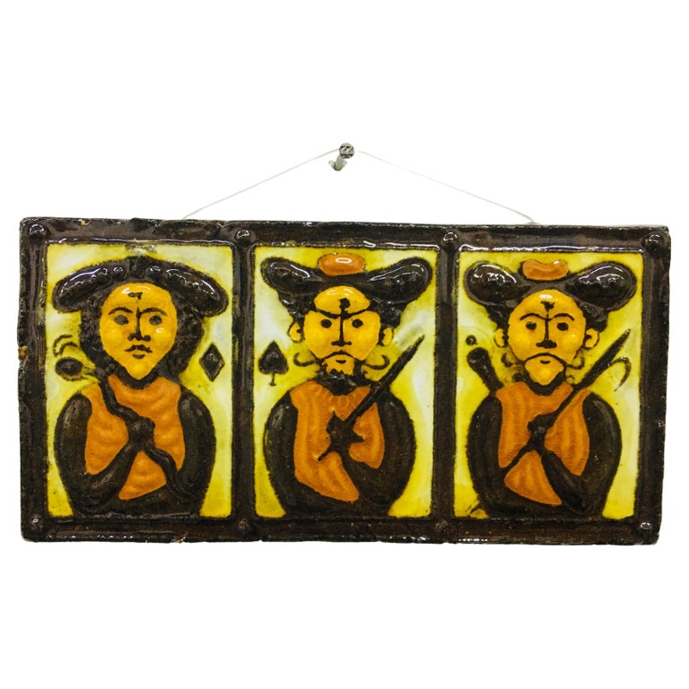 Vintage Ceramic Wall Decor, Éva Balássy, 1960s For Sale at 1stDibs