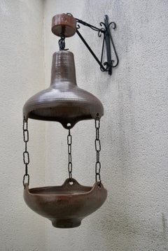 Vintage Ceramic Wall Light or Pendant Lamp for Plants