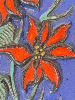 Vintage Ceramic Wall Plaque – Ruscha Keramik, 1970s