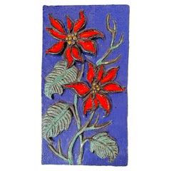 Vintage Ceramic Wall Plaque – Ruscha Keramik, 1970s