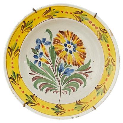 Vintage Ceramic Wall Platter from Kellinghusen, Germany, Early 20th Century For Sale