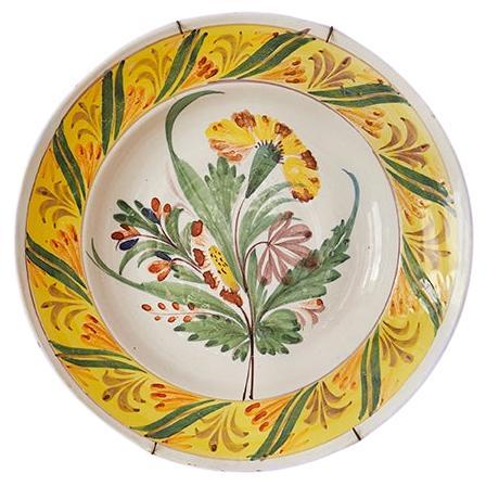 Vintage Ceramic Wall Platter from Kellinghusen, Germany, Early 20th Century For Sale