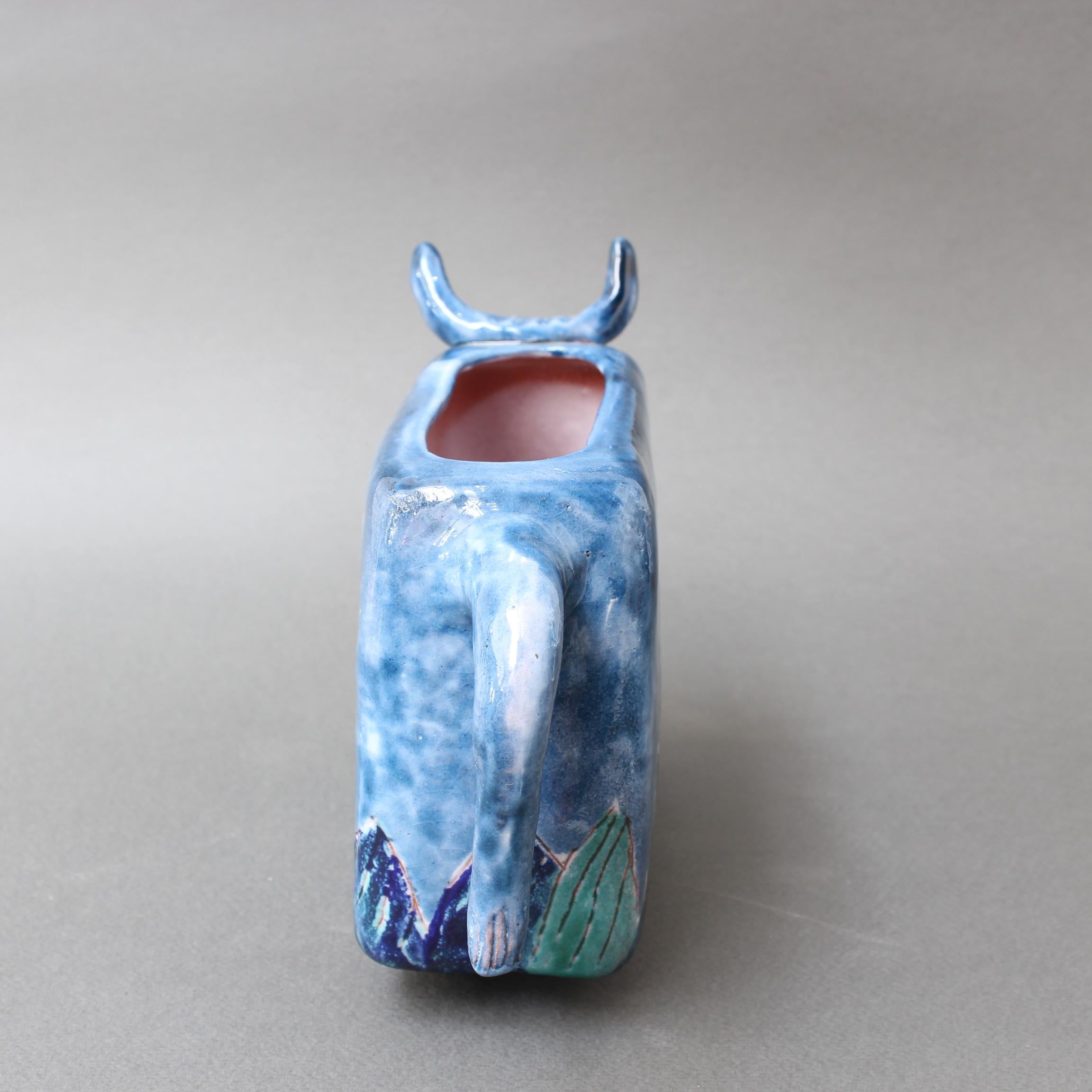 Vintage Ceramic Zoomorphic Flower Vase by the Cloutier Brothers 'circa 1970s' In Good Condition In London, GB