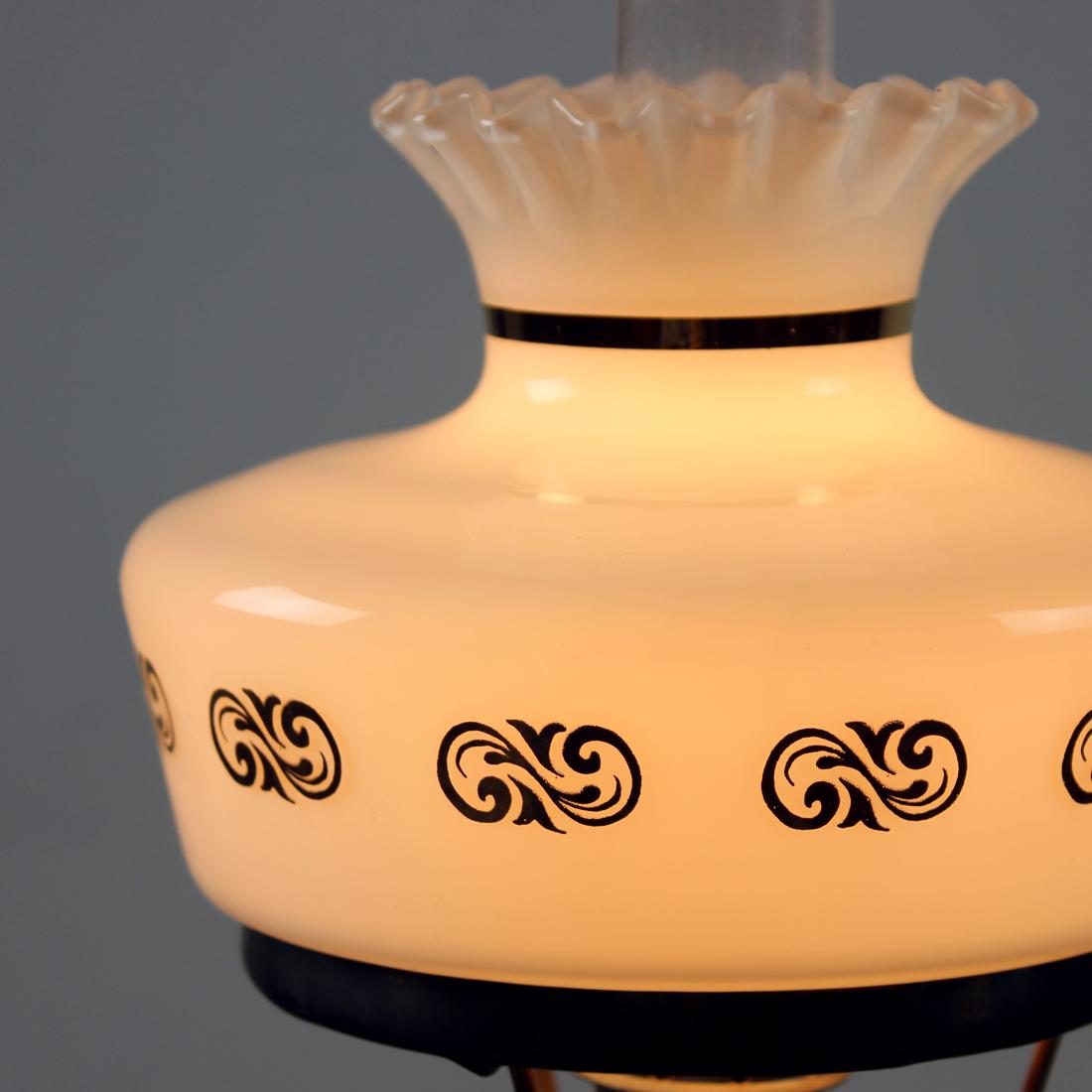 Lampada da tavolo vintage in ceramica e vetro, OPP Jihlava, anni '50 in vendita 3