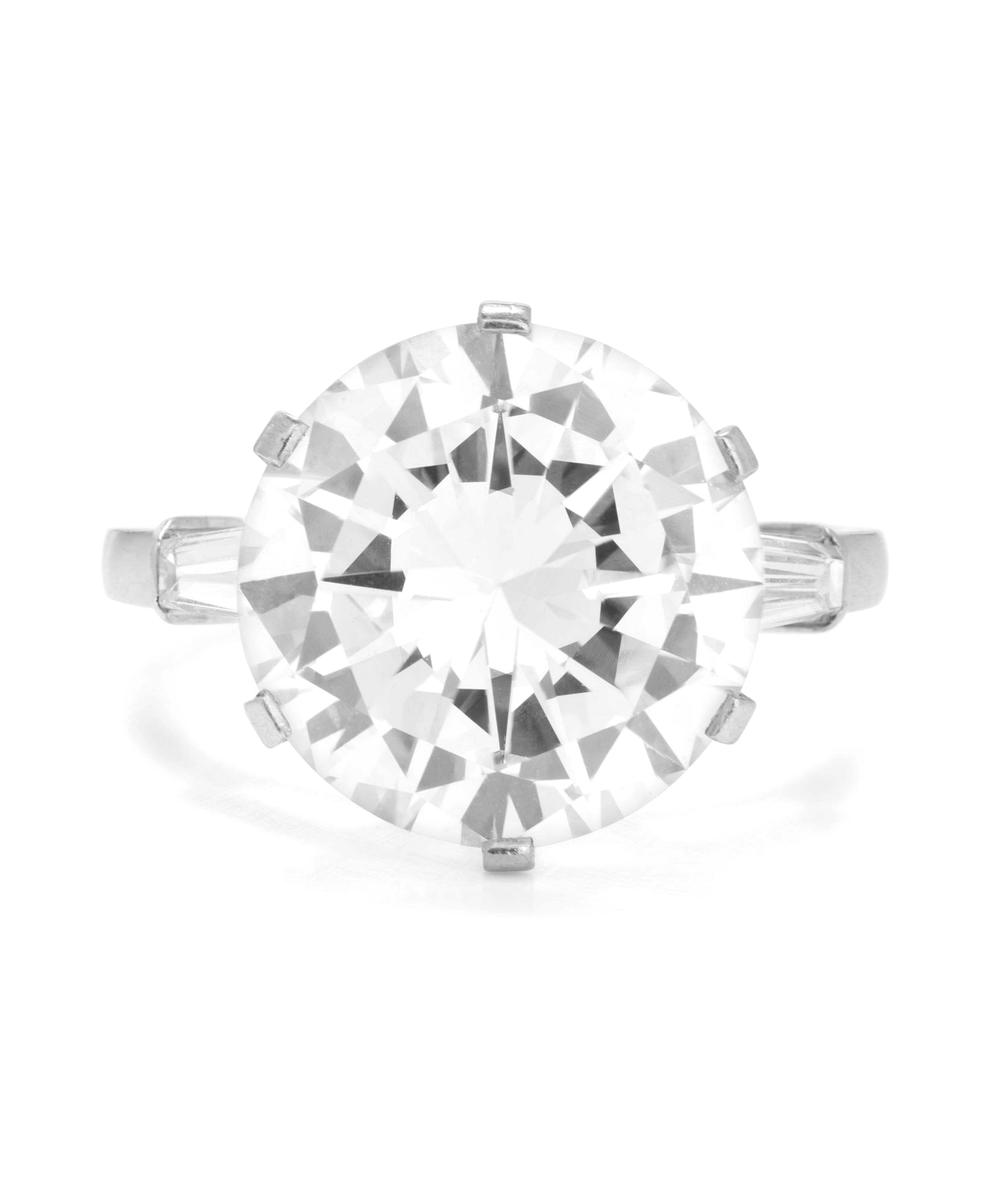 This elegant solitaire engagement ring features a stunning 3.93-carat Old European diamond EGL certified, with a I color grade and exceptional SI1 clarity. The center stone captivates with its vintage-inspired cut, offering a unique blend of