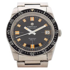 Vintage Certina Argonaut Stainless Steel Watch, 1978