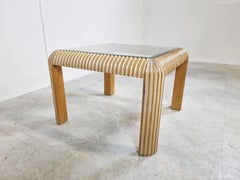 Vintage Cerused Coffee Table, 1980s