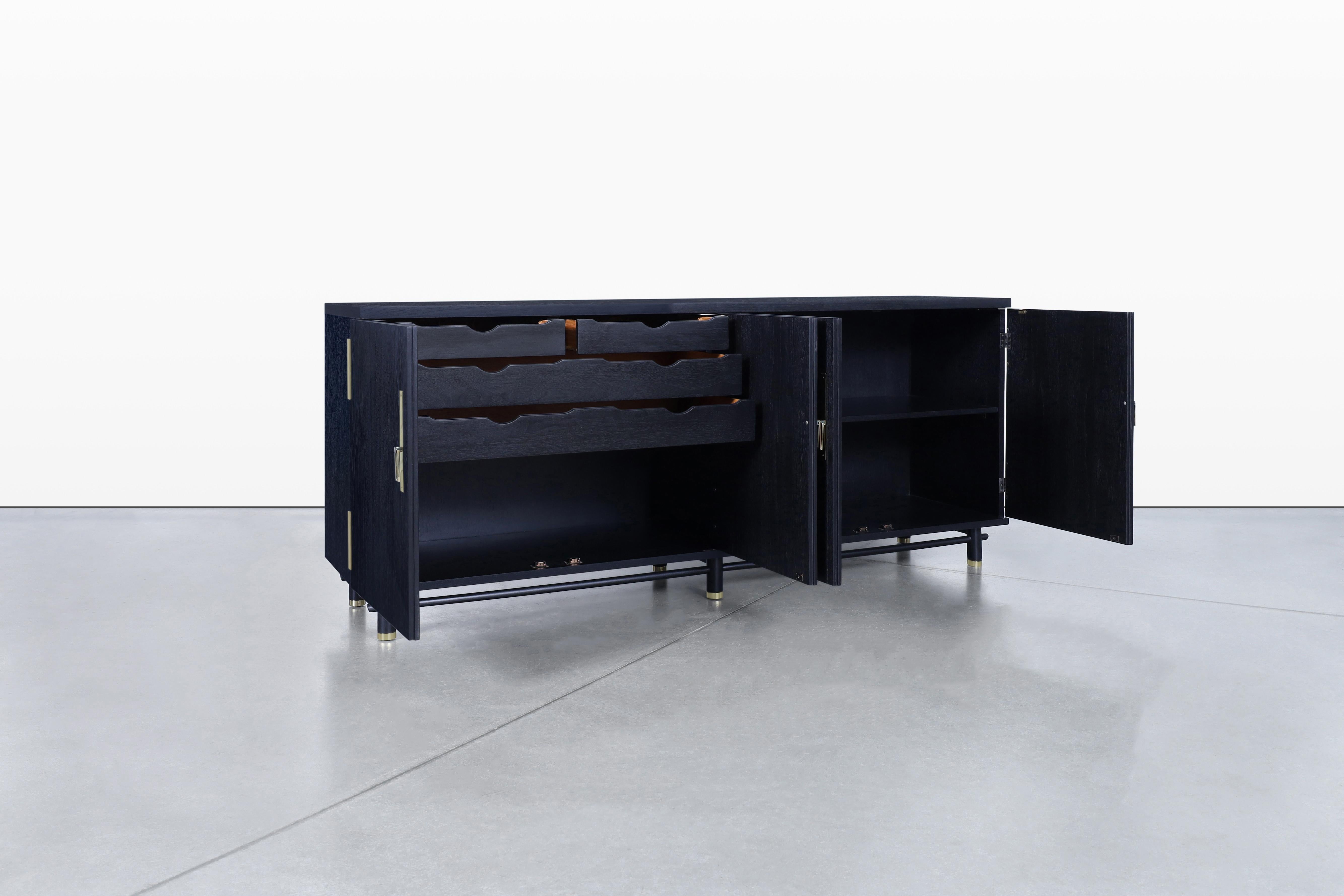 Mid-20th Century Vintage Cerused Credenza by Michael Taylor for Baker For Sale