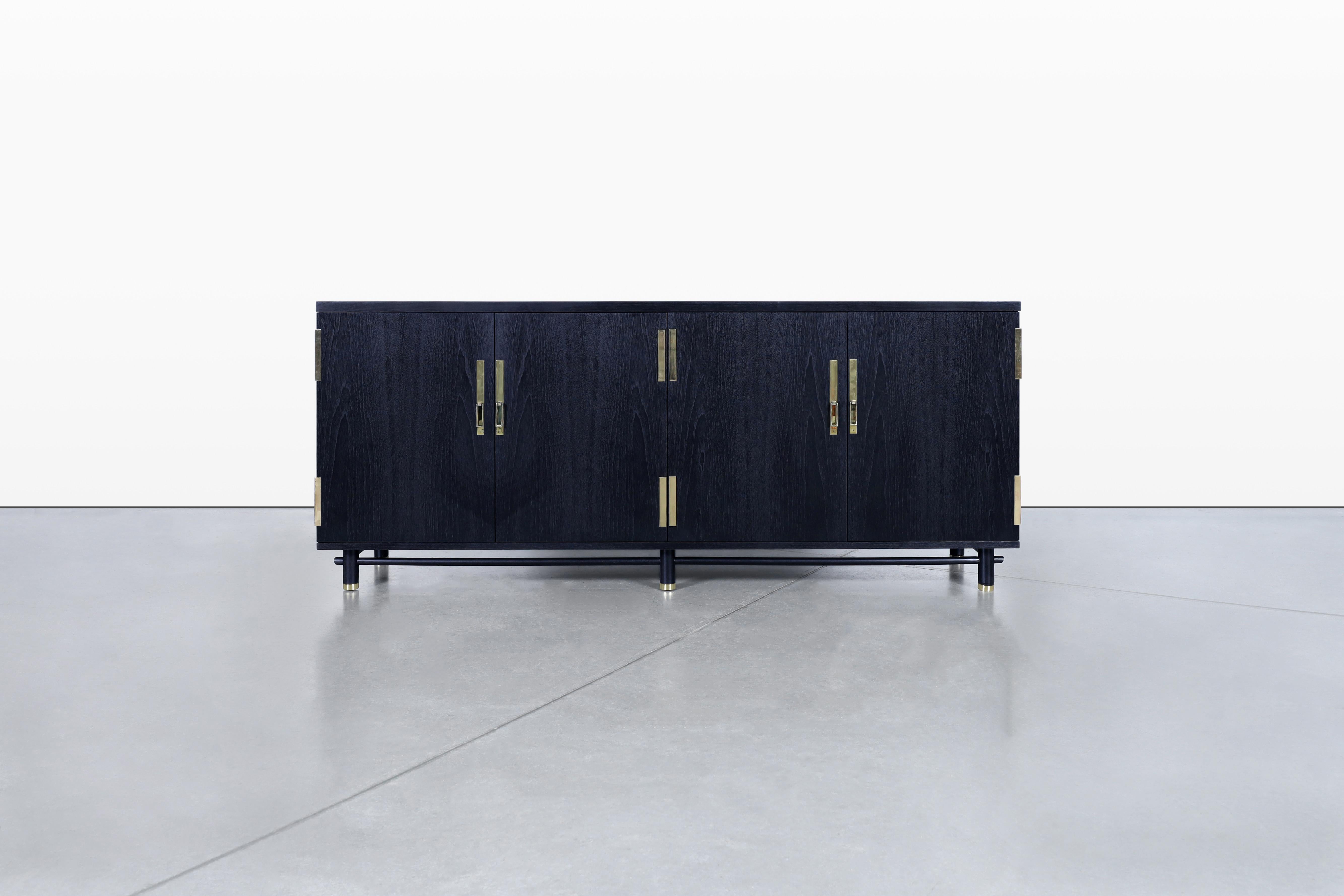 Vintage Cerused Credenza by Michael Taylor for Baker For Sale 1