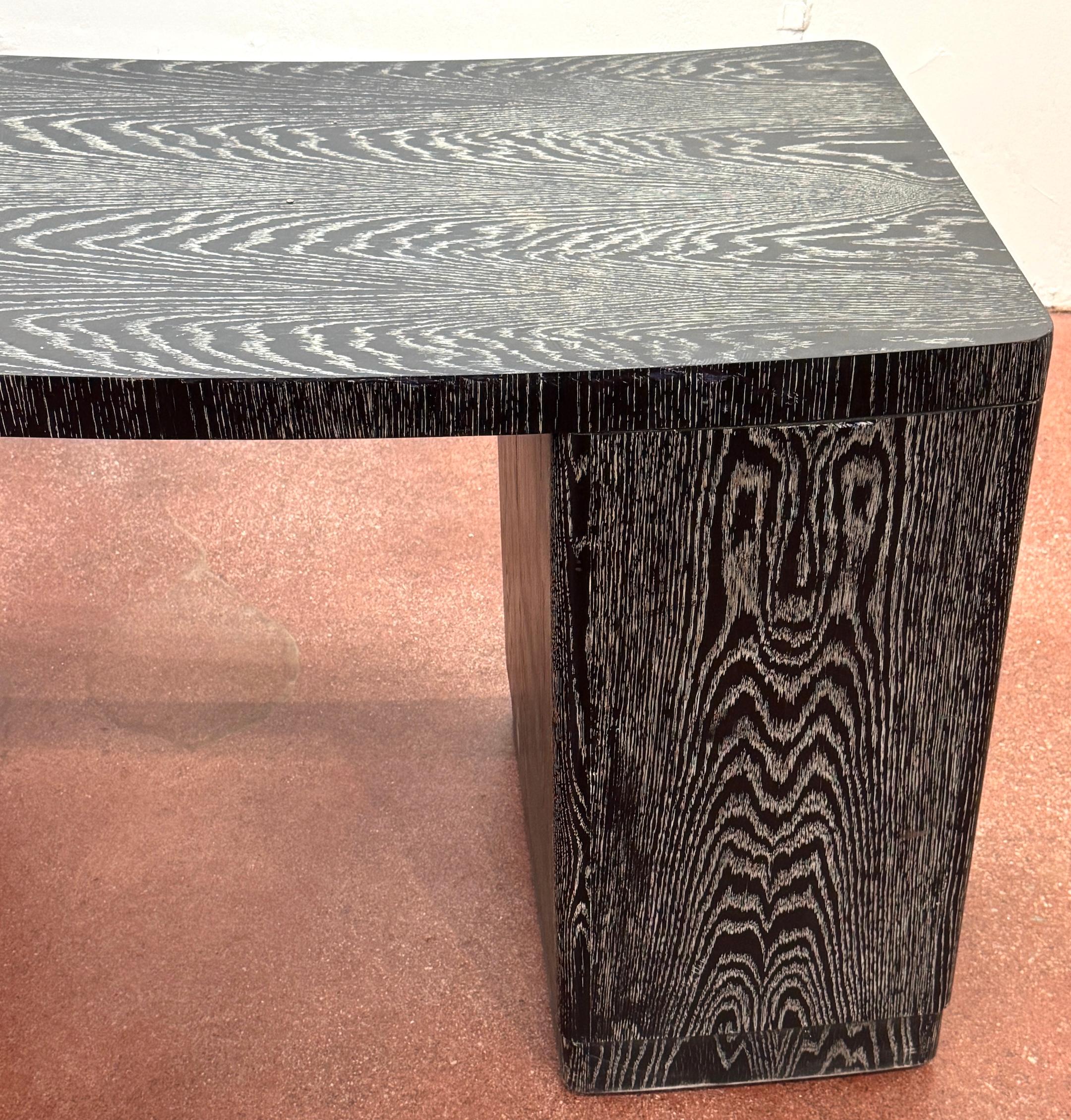 Bureau de direction vintage en Oak Oak, dans le style de James Mont en vente 3