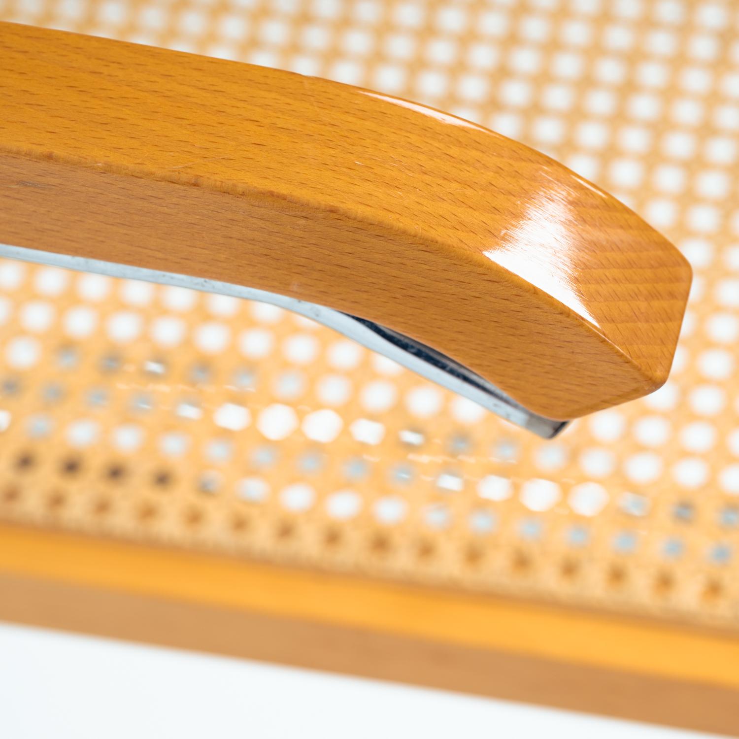 Cesca b64 Chaises en osier Bauhaus, dans le style de Marcel Breuer, empilables, 4 en vente 10