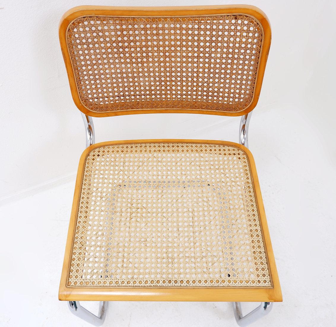 Vintage Cesca Stuhl aus hellem Holz - Italien im Zustand „Gut“ im Angebot in Linkebeek, BE