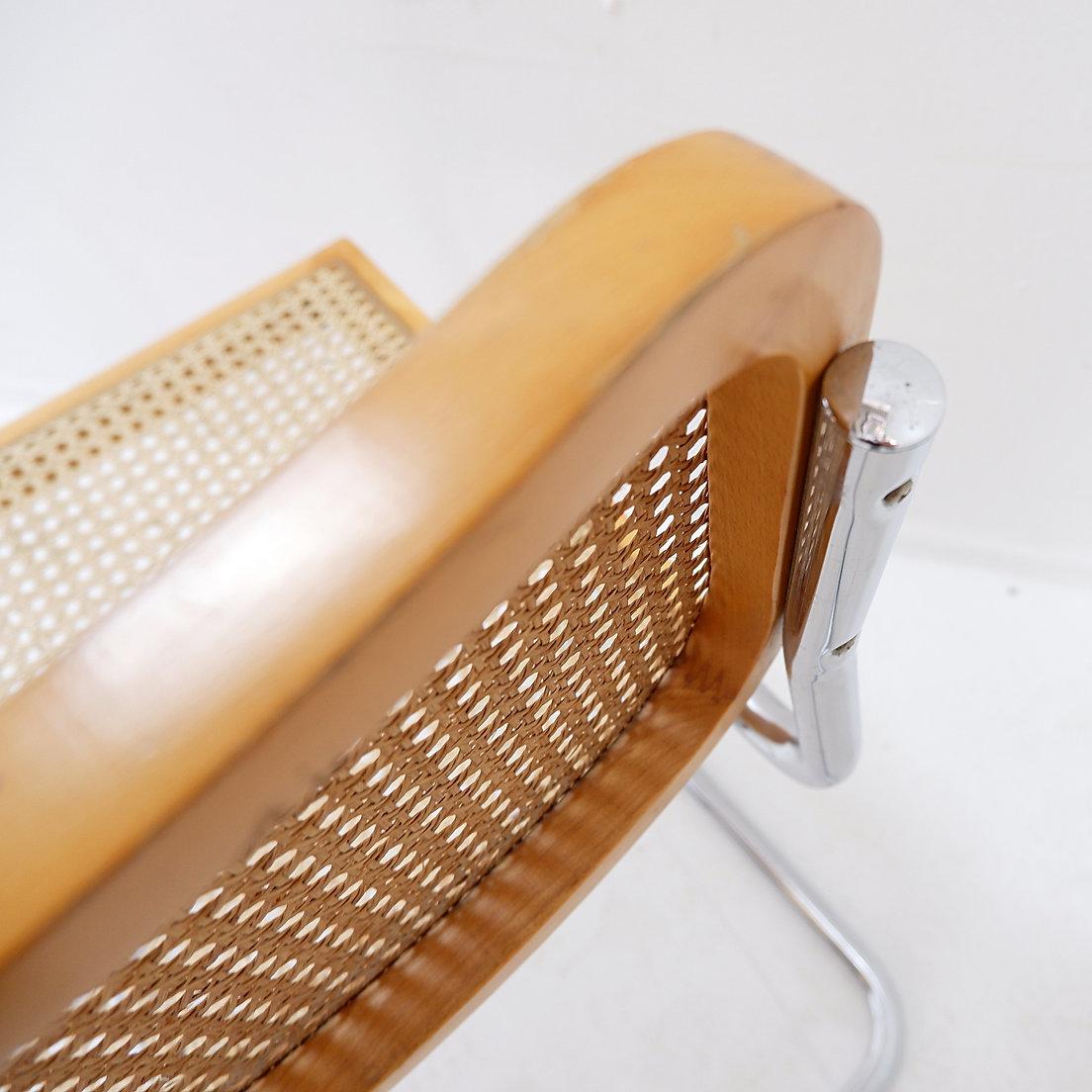 Vintage Cesca Stuhl aus hellem Holz - Italien im Angebot 1